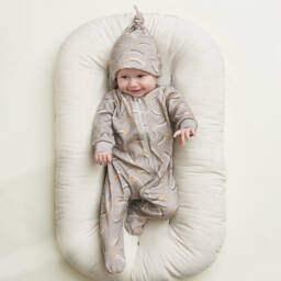 The Bonniemob-Серый комбинезон из органического хлопка | Childrensalon Outlet