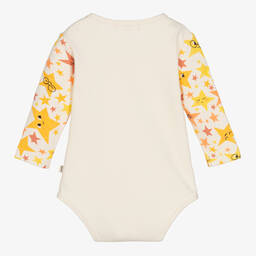 The Bonniemob-Ivory Cotton Baby Bodyvest | Childrensalon Outlet