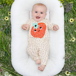 The Bonniemob-Кремовый ромпер из органического хлопка | Childrensalon Outlet