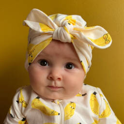 The Bonniemob-Ivory Organic Cotton Turban | Childrensalon Outlet