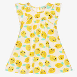 The Bonniemob-Organic Cotton Lemon Dress | Childrensalon Outlet