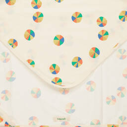 The Bonniemob-Rainbow Organic Cotton Hooded Blanket (94cm) | Childrensalon Outlet