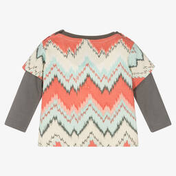 The Little Tailor-Baby Boys Red & Grey Top | Childrensalon Outlet