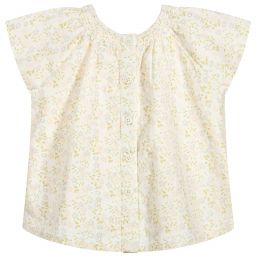 The Little Tailor-بلوز قطن لون عاجي للمولودات | Childrensalon Outlet