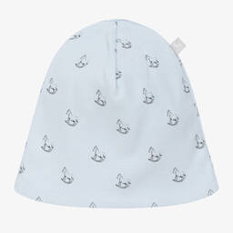 The Little Tailor-Blue Cotton Baby Hat | Childrensalon Outlet
