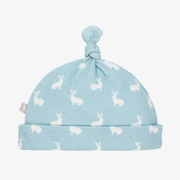 The Little Tailor-Blue & White Cotton Baby Hat | Childrensalon Outlet