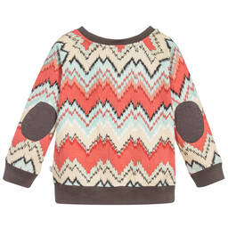 The Little Tailor-Coral Red Cotton Sweatshirt | Childrensalon Outlet