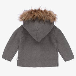 The Little Tailor-Серое трикотажное прогулочное пальто | Childrensalon Outlet