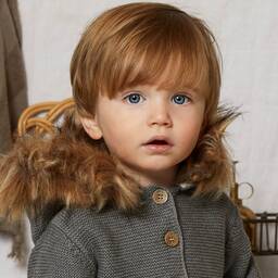 The Little Tailor-Серое трикотажное прогулочное пальто | Childrensalon Outlet