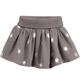 The Little Tailor-Girls Grey Star Print Skirt | Childrensalon Outlet