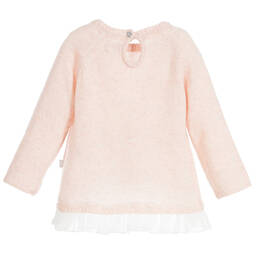 The Little Tailor-Girls Pink Wool Blend Sweater | Childrensalon Outlet