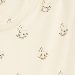 The Little Tailor-Ivory Cotton Baby Leggings | Childrensalon Outlet