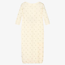 The Little Tailor-Ivory Cotton Baby Night Gown | Childrensalon Outlet