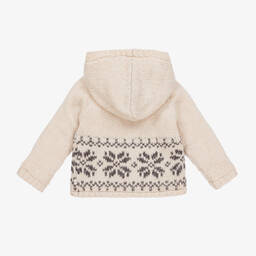 The Little Tailor-كنزة مزيج قطن محبوك لون عاجي للأطفال | Childrensalon Outlet