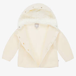 The Little Tailor-Кремовое трикотажное прогулочное пальто | Childrensalon Outlet