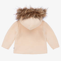 The Little Tailor-Розовое трикотажное прогулочное пальто | Childrensalon Outlet