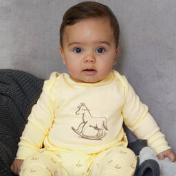 The Little Tailor-Yellow Cotton Baby Leggings | Childrensalon Outlet