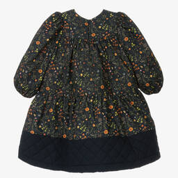 The Middle Daughter-Girls Blue Botanical Dress | Childrensalon Outlet