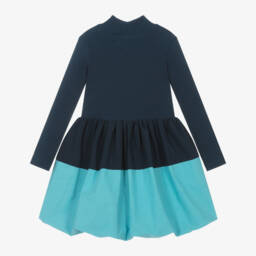 The Middle Daughter-Girls Navy Puffball Dress | Childrensalon Outlet