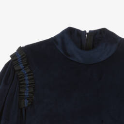 The Middle Daughter-فستان مخمل لون كحلي | Childrensalon Outlet