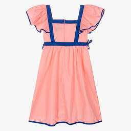 The Middle Daughter-Girls Pink & Blue Cotton Dress | Childrensalon Outlet