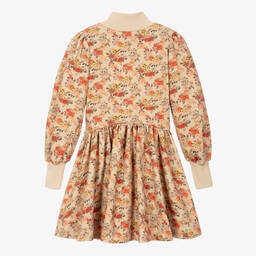 The Middle Daughter-Бежево-красное платье с цветами | Childrensalon Outlet