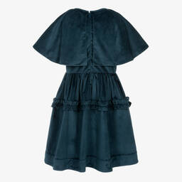 The Middle Daughter-Teen Girls Navy Blue Velvet Dress | Childrensalon Outlet