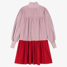The Middle Daughter-Teen Girls Pink & Red Corduroy Dress | Childrensalon Outlet