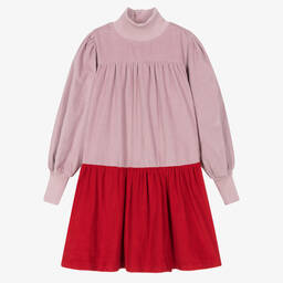 The Middle Daughter-Teen Girls Pink & Red Corduroy Dress | Childrensalon Outlet