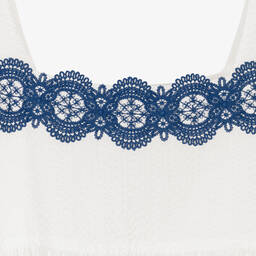 The Middle Daughter-Teen Girls White Tiered Cotton Dress | Childrensalon Outlet