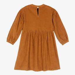 The New Society-Girls Brown Corduroy Dress | Childrensalon Outlet