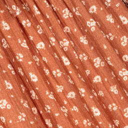 The New Society-Girls Brown Cotton Cheesecloth Dress | Childrensalon Outlet