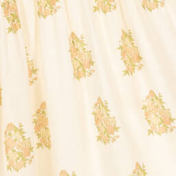 The New Society-Girls Ivory Cotton Floral Dress | Childrensalon Outlet