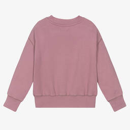 The New Society-سويتشيرت قطن لون بنفسجي للبنات | Childrensalon Outlet