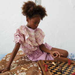 The New Society-Girls Purple Denim High-Waisted Shorts | Childrensalon Outlet