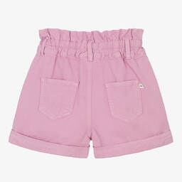 The New Society-Girls Purple Denim High-Waisted Shorts | Childrensalon Outlet