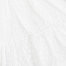 The New Society-Girls White Floral Embroidered Dress | Childrensalon Outlet