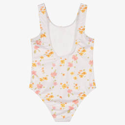 The New Society-Белый купальник в цветочек | Childrensalon Outlet