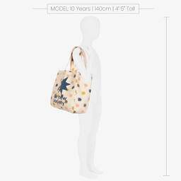The New Society-Ivory Stars Canvas Bag (36cm) | Childrensalon Outlet