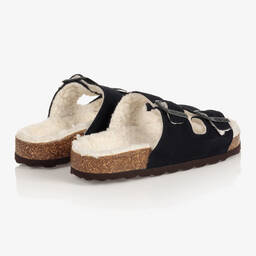 The New Society-Синие сандалии с искуcственным флисом для девочек-подростков | Childrensalon Outlet