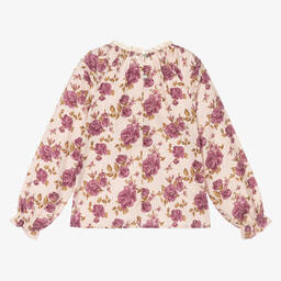 The New Society-Teen Girls Pink Cotton Blouse | Childrensalon Outlet