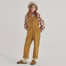 The New Society-Teen Yellow Corduroy Dungarees | Childrensalon Outlet
