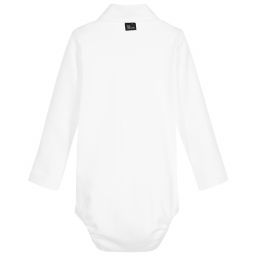 The Tiny Universe-Baby Boys Ivory Tuxedo Bodysuit | Childrensalon Outlet