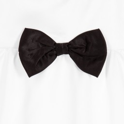 The Tiny Universe-Baby Girls White Satin Bodysuit  | Childrensalon Outlet