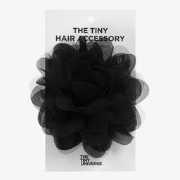 The Tiny Universe-مشبك للشعر تول وشيفون لون أسود للبنات (15 سم) | Childrensalon Outlet