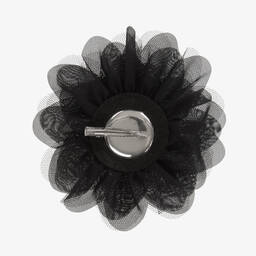 The Tiny Universe-مشبك للشعر تول وشيفون لون أسود للبنات (15 سم) | Childrensalon Outlet