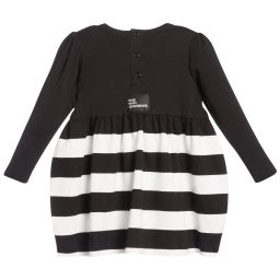 The Tiny Universe-فستان قطن جيرسي لون أسود  | Childrensalon Outlet