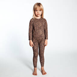 The Tiny Universe-Brown Sun Suit (UPF50+) | Childrensalon Outlet