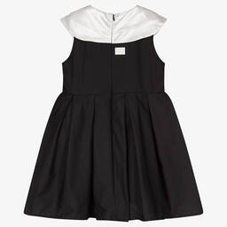 The Tiny Universe-Girls Black Poplin Dress | Childrensalon Outlet
