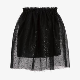 The Tiny Universe-Черная блестящая юбка из тюля для девочек | Childrensalon Outlet